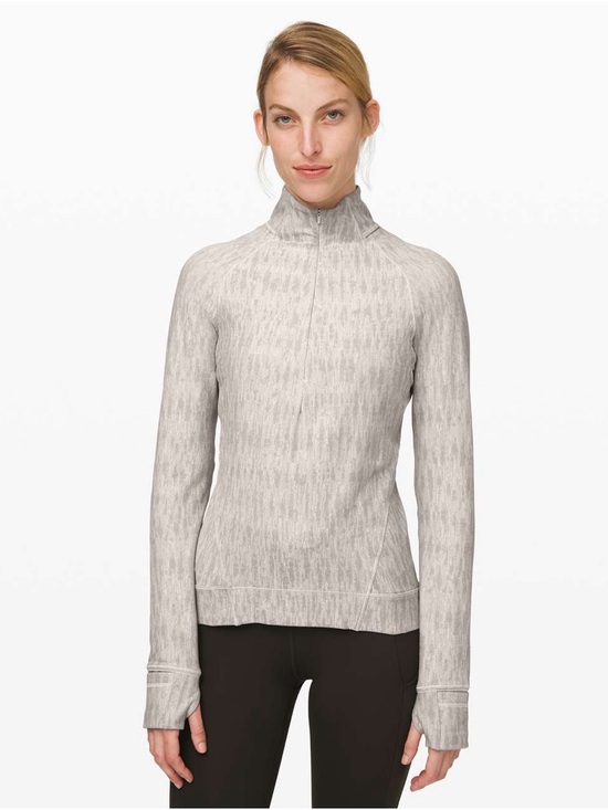 Lululemon Outrun the Elements 1/2 Zip 🤎🩶🤍 - Picture 8 of 9